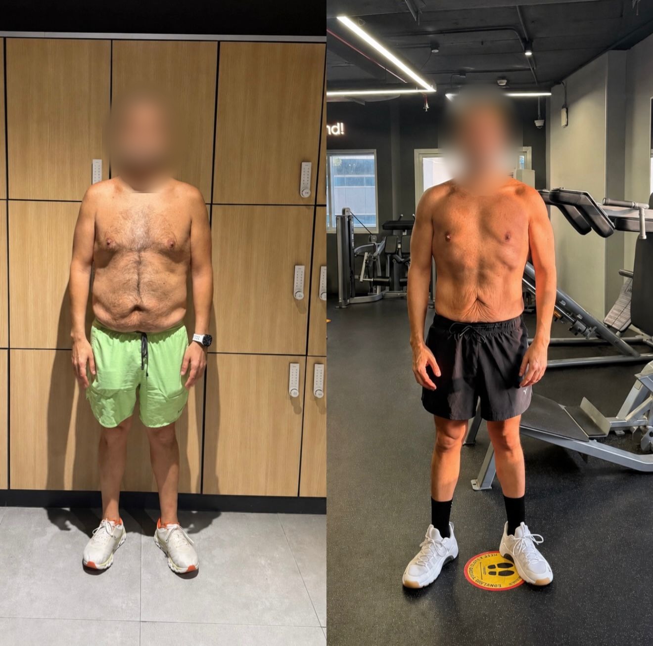 Client transformation from online coaching