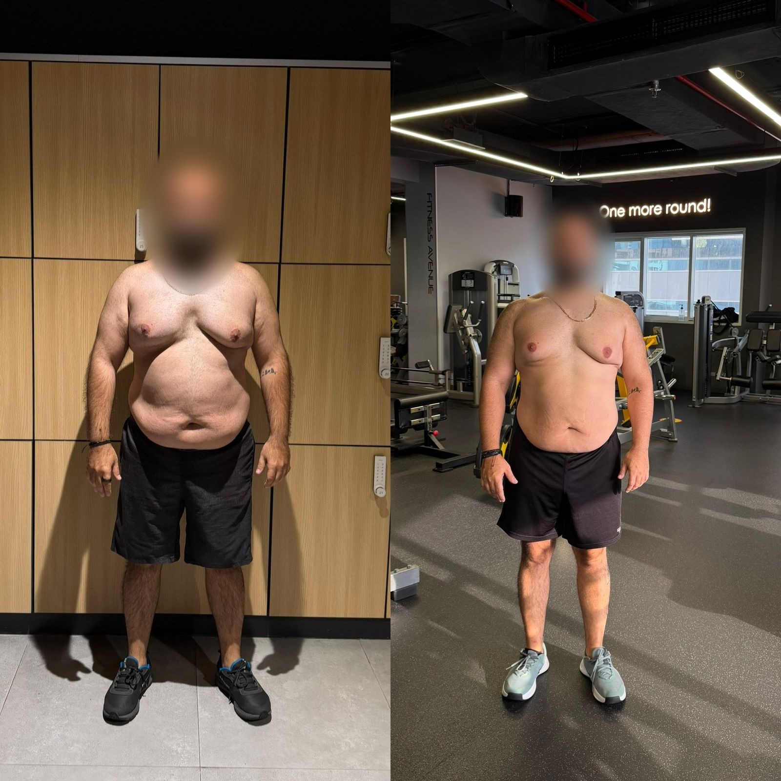 Client transformation from long-term online coaching